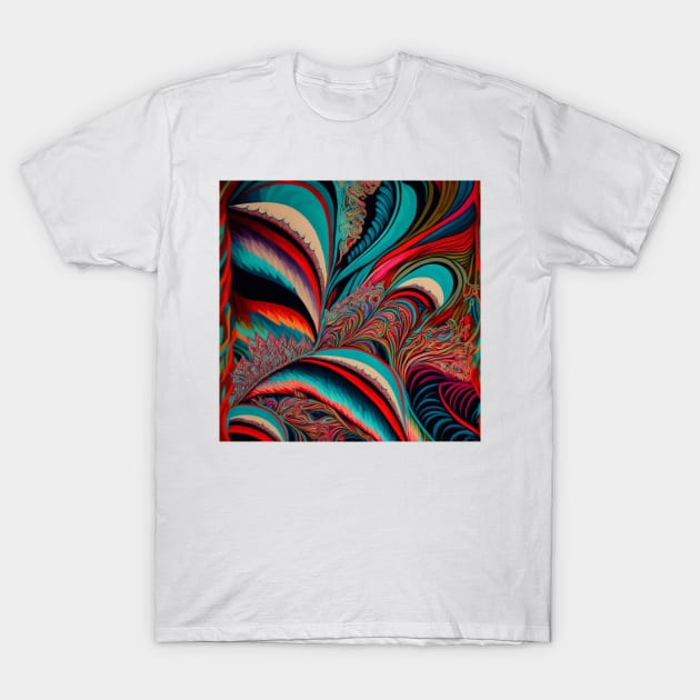 Colorful Pattern T-Shirt by MindTankArt